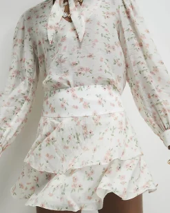 Pink Floral Rara Mini Skirt