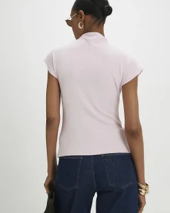 Pink High Neck Corset Top