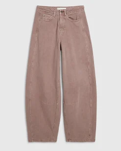 Pink High Waisted Balloon Leg Jeans