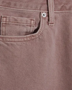 Pink High Waisted Relaxed Straight Jeans