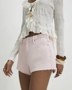 Pink Hotpant Denim Shorts