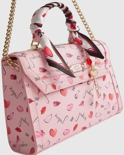 Pink Jadore Charm Scarf Tote Bag