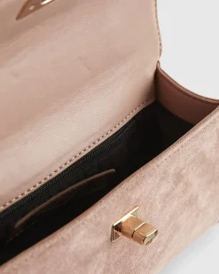 Pink Lock Front Tote Bag