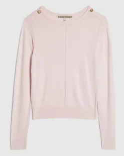 Pink Long Sleeve Knitted Top