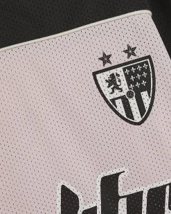 Pink Oversized Fit Prolific Football Polo Top