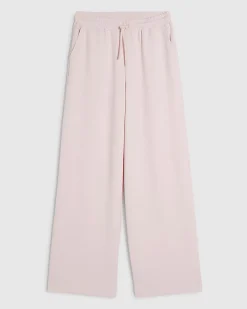 Pink Premium Drawstring Wide Leg Joggers