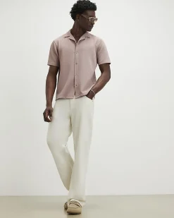 Pink Regular Fit Revere Shirt