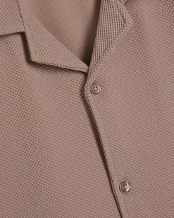 Pink Regular Fit Revere Shirt