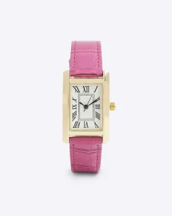 Pink Rose Gold Link Watch