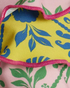 Pink Ruffle Frill Triangle Bikini Top