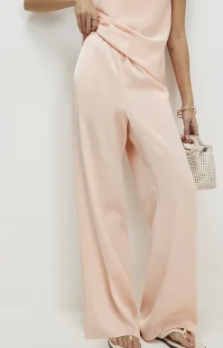 Pink Satin Trousers
