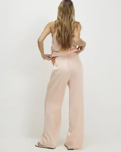 Pink Satin Trousers