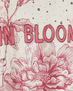 Pink Short Sleeve In Bloom Cotton T-shirt