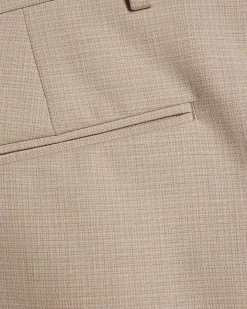 Pink Skinny Fit Micro Check Suit Trousers