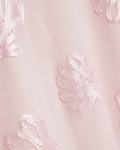 Pink Sleeveless Cornelli Shell Maxi Dress