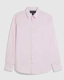 Pink Slim Fit Long Sleeve Shirt