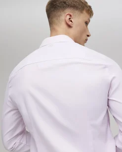 Pink Slim Fit Premium Cotton Blend Shirt
