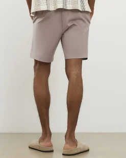 Pink Slim Stretch Chino Short with Belt