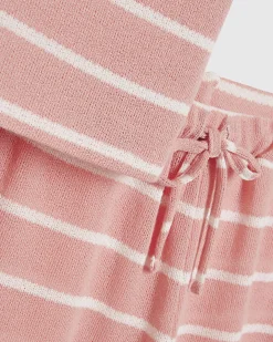 Pink Stripe T-shirt and Shorts Set