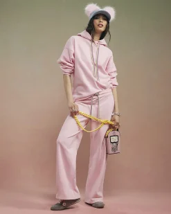 Pink Year Zero Embellished Cord Hoodie