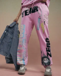 Pink Year Zero Graphic Joggers