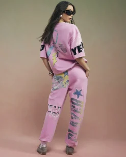 Pink Year Zero Graphic Joggers