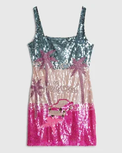 Pink Year Zero Hollywood Embellished Dress