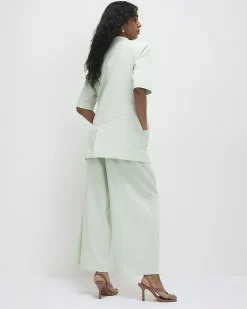 Premium Green Ankle Grazer Tailored Trouser