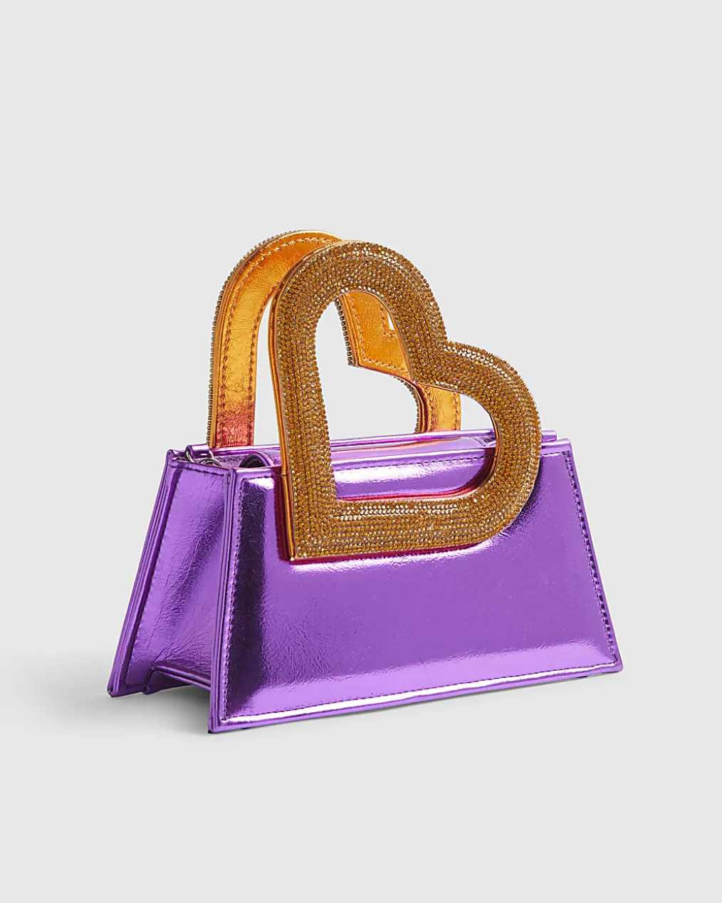 Purple Heart Handle Bag