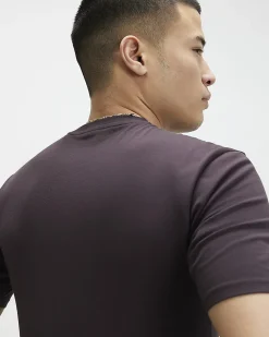 Purple Muscle Fit Cotton Lightweight T-Shirt