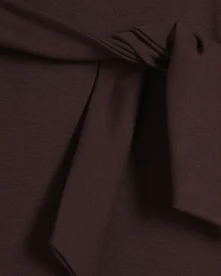 Purple Premium Tie Front Mini Dress