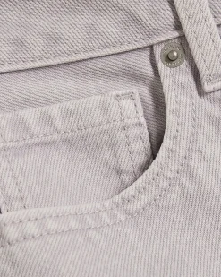 Purple Relaxed Straight Jeans
