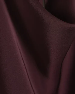 Purple Satin Halter Neck Top