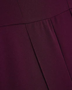 Purple Sleeveless Bandeau Jumpsuit