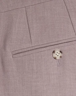 Purple Slim Fit Suit Trousers