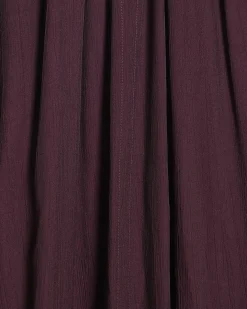 Purple Textured Halter Neck Maxi Dress