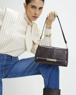 Red Bar Front Clutch Bag