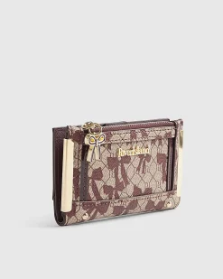 Red Bow Monogram Print Mini Purse