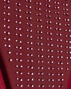 Red Diamante Tie Side Bikini Bottoms