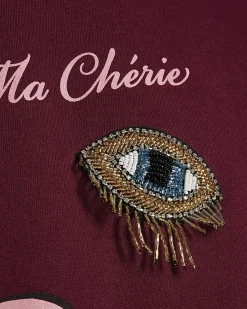 Red Ma Cherie Fun Trim Sweatshirt