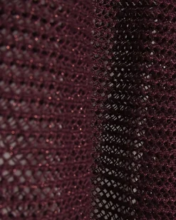 Red Metallic Knitted Cape