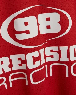 Red Oversized Fit 98 Long Sleeve T-Shirt