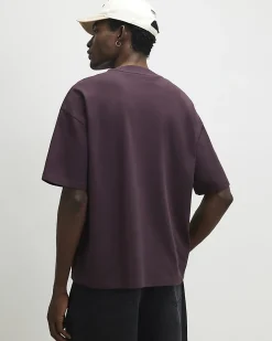Red Oversized Fit Cotton Essential T-Shirt