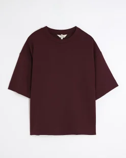 Red Premium Short Sleeve Boxy T-Shirt