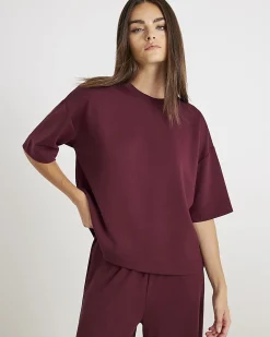 Red Premium Short Sleeve Boxy T-Shirt