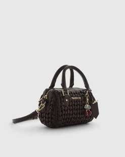 Red Scrunch Mini Bowler Bag