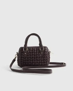 Red Scrunch Mini Bowler Bag