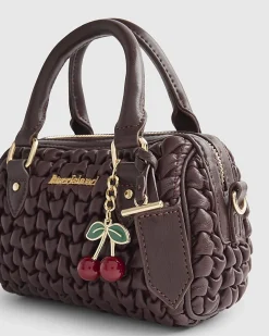 Red Scrunch Mini Bowler Bag