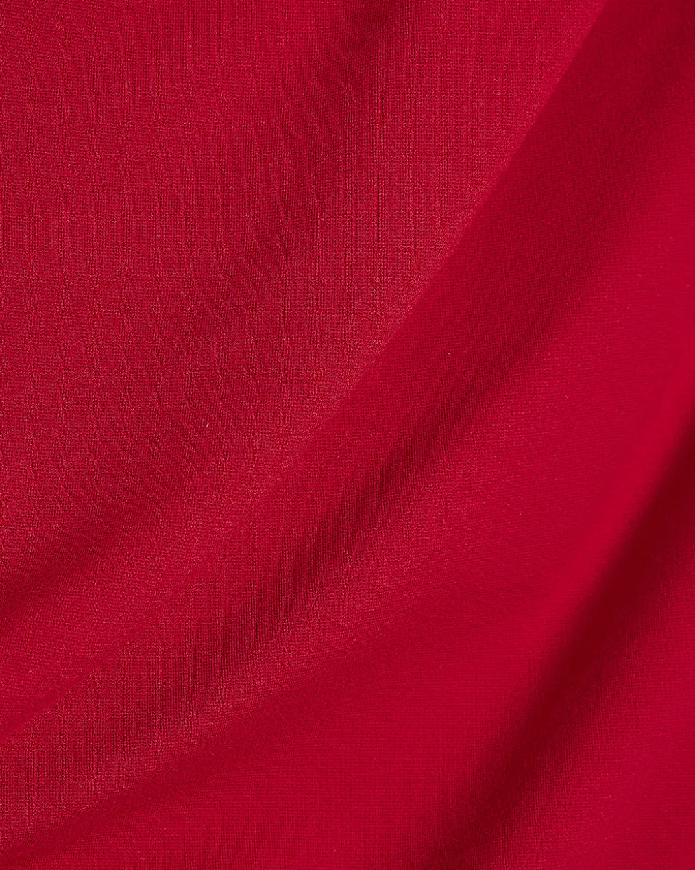 Red Stretch Draped Midi Dress
