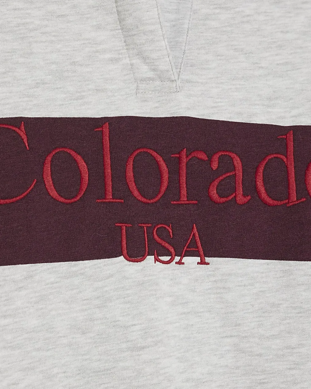 Red Stripe Colorado Rugby Sweatshirt